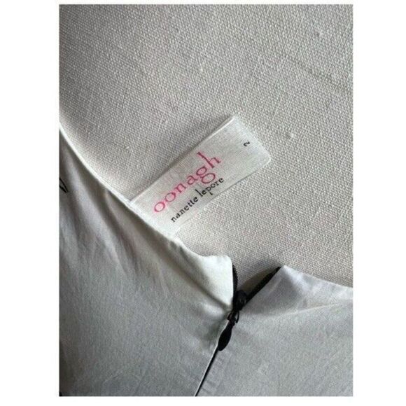 OONAGH BY NANETTE LEPORE | BLACK & WHITE $248 SZ 2 Floral Cutout Scoop Neck - Picture 6 of 12